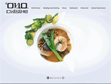 Tablet Screenshot of onocuisine.com